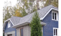 Гибкая черепица Tegola Nordland Нордик серый с отливом купить в краснодаре