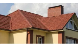 Металлочерепица Ламонтерра-XL CLOUDY 0.5мм Anticato Терракотовый купить в краснодаре