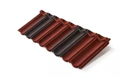 Композитная черепица Metrotile MetroBond Красно-черный купить в краснодаре