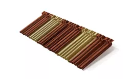 Композитная черепица Metrotile MetroShake II Терракотово-желтый купить в краснодаре