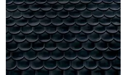 Керамическая черепица Braas Опал Глазурь глубокий черный купить в краснодаре