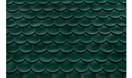 Керамическая черепица Braas Опал Топ-глазурь зеленая ель купить в краснодаре