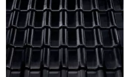 Керамическая черепица Braas Рубин 9V Глазурь глубокий черный купить в краснодаре