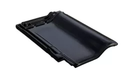 Керамическая черепица Braas Рубин 9V Глазурь глубокий черный купить в краснодаре