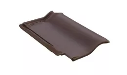 Керамическая черепица Braas Рубин 11V Ангоб темно-коричневый купить в краснодаре