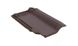 Керамическая черепица Braas Рубин 13V Ангоб темно-коричневый купить в краснодаре