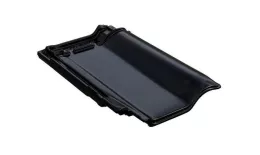 Керамическая черепица Braas Рубин 13V Глазурь глубокий черный купить в краснодаре