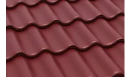 Цементно-песчаная минеральная черепица Braas Протектор вишня купить в краснодаре