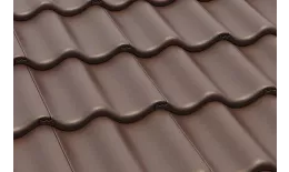 Цементно-песчаная минеральная черепица Braas Протектор коричневый купить в краснодаре