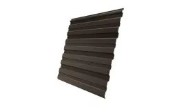 Профнастил Grand Line С10 R GreenCoat Pural 0,5 мм RAL 8019 Темно-коричневый купить в краснодаре