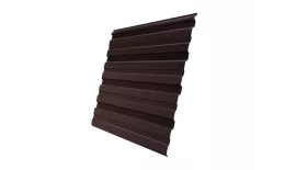 Профнастил Grand Line С10 R GreenCoat Pural 0,5 мм RAL 8017 Шоколад купить в краснодаре