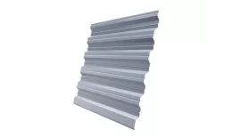 Профнастил Grand Line НС35 R Полиэстер 0,45 мм RAL 9006 Бело-алюминиевый купить в краснодаре