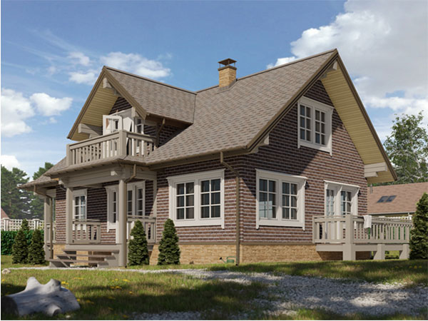 дом фасадная плитка