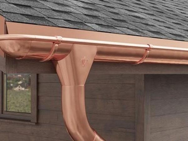 Медная водосточная труба